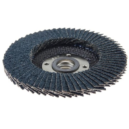 Weiler 4-1/2" Tiger Paw Abrasive Flap Disc, Flat (TY27), 36Z, 5/8"-11 UNC 51112